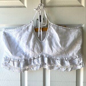 American Eagle Smocked Crochet Halter Top in EUC (size xxl)